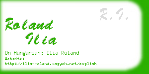 roland ilia business card